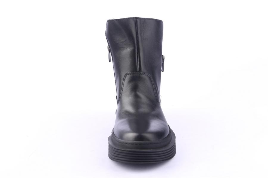 D.moro Shoes Women Leather Ankle Boots For Winter: 951 Black (Wholesale)