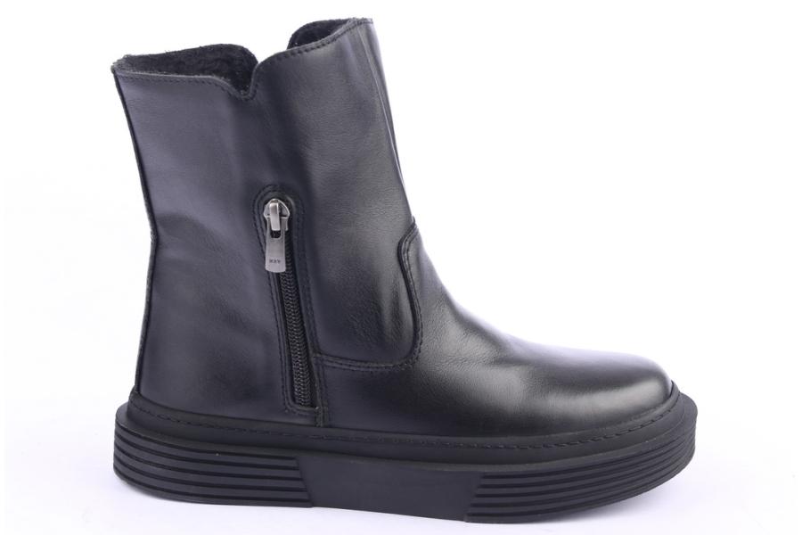 d.moro shoes Women Leather Ankle Boots for Winter: 951 Black (Wholesale)