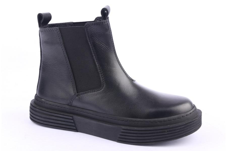 D.moro Shoes Women Leather Ankle Boots For Winter: 952 Black (Wholesale)