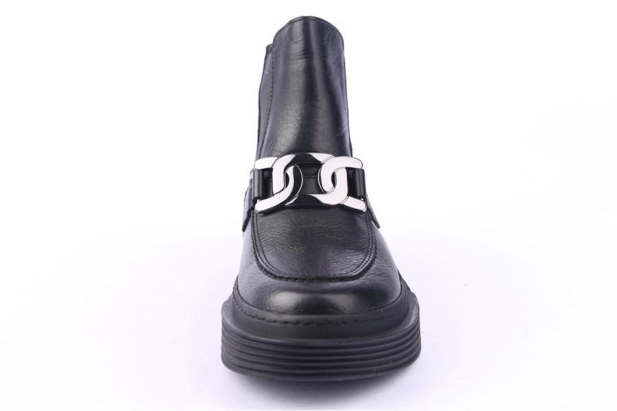 D.moro Shoes Women Leather Ankle Boots For Winter: 955 Black (Wholesale)