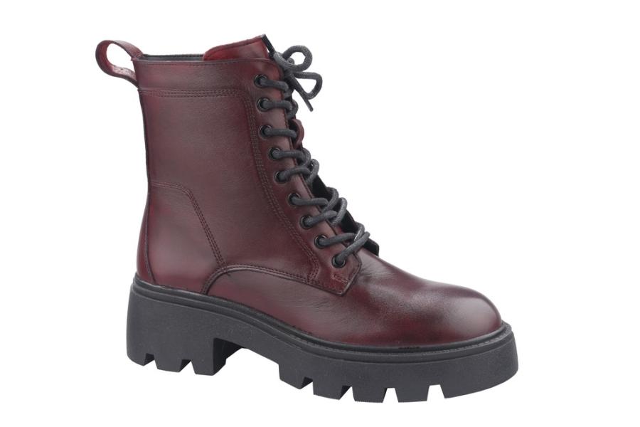 d.moro shoes Women Leather Ankle Boots for Winter: A1 Burgundy (Wholesale)
