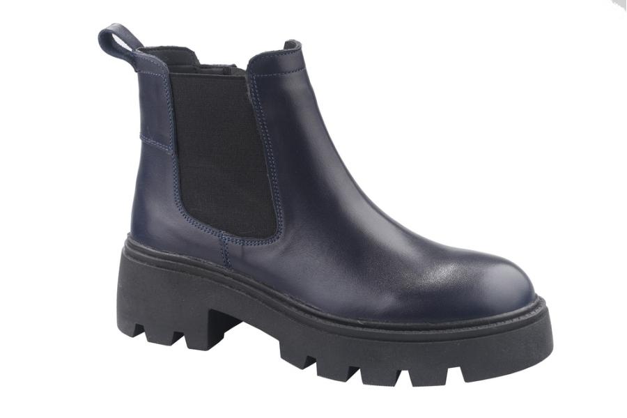 d.moro shoes Women Leather Ankle Boots for Winter: A3 Navy Blue (Wholesale)