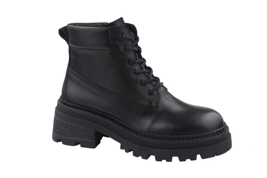 d.moro shoes Women Leather Ankle Boots for Winter: Bella-02 Black (Wholesale)