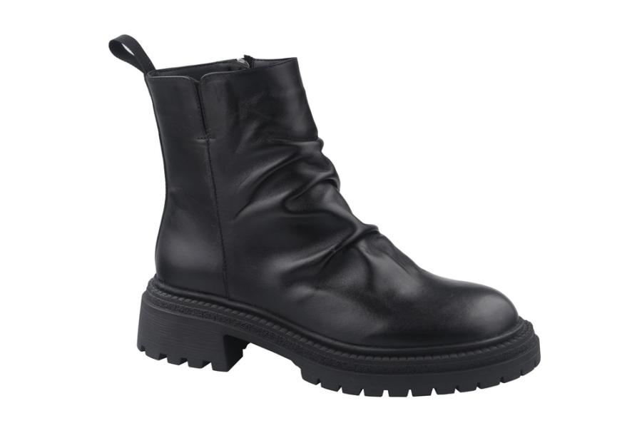 d.moro shoes Women Leather Ankle Boots for Winter: Bella-03 Black (Wholesale)