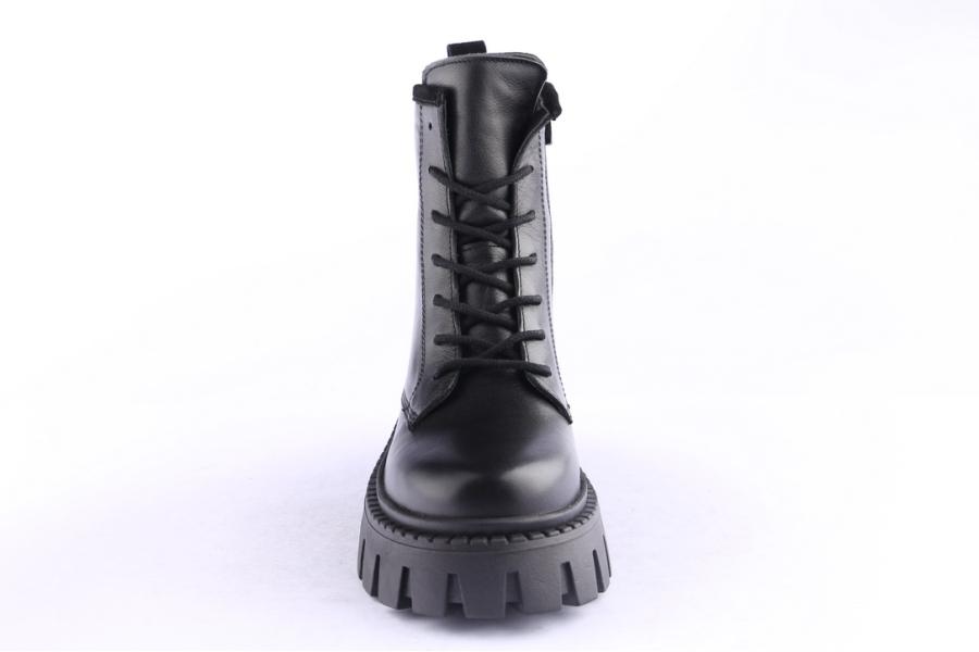D.moro Shoes Women Leather Ankle Boots For Winter: CHK1 Black (Wholesale)