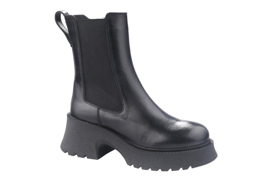 d.moro shoes Women Leather Ankle Boots for Winter: Code-03 Black (Wholesale)