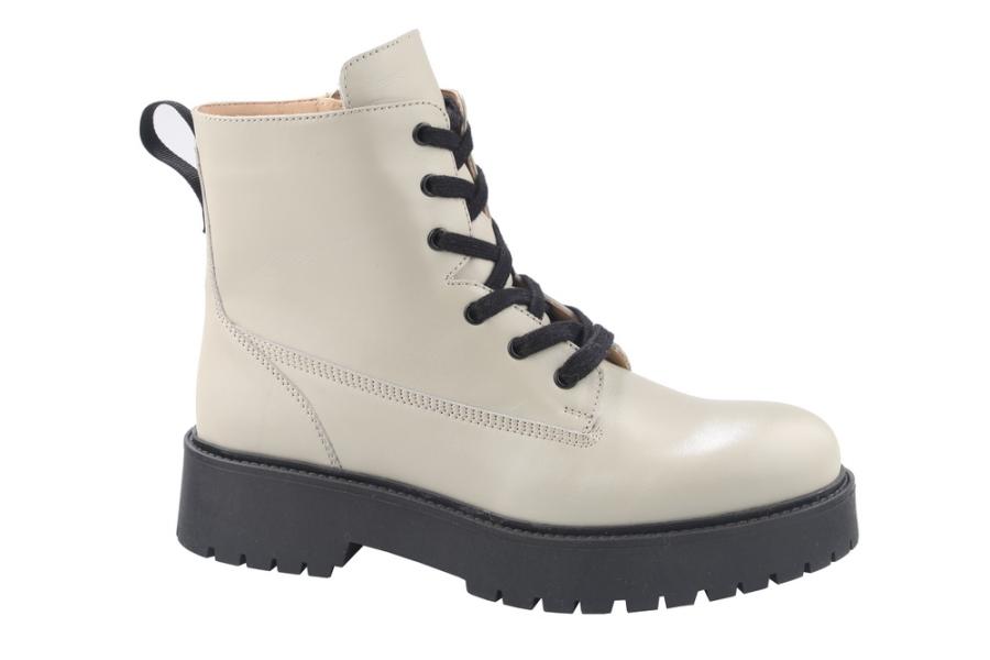 d.moro shoes Women Leather Ankle Boots for Winter: Crunch-01 Bone (Wholesale)