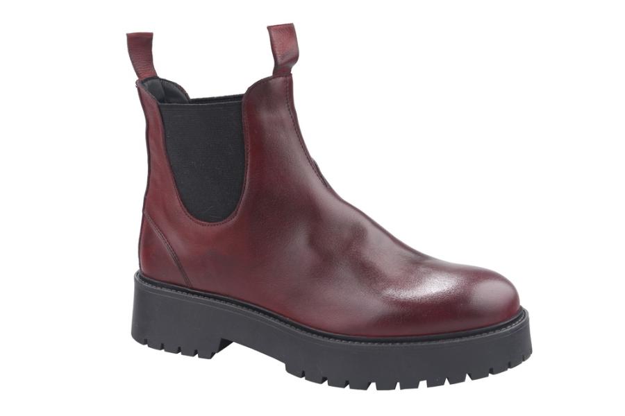 d.moro shoes Women Leather Ankle Boots for Winter: Crunch-02 Burgundy (Wholesale)