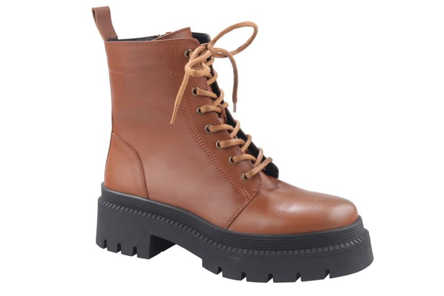 d.moro shoes Women Leather Ankle Boots for Winter: Darya-02 Tan (Wholesale)