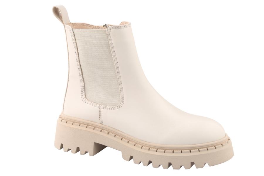 d.moro shoes Women Leather Ankle Boots for Winter: Darya-03 Beige (Wholesale)