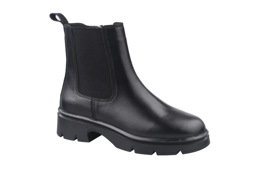 d.moro shoes Women Leather Ankle Boots for Winter: Darya-03 Black (Wholesale)