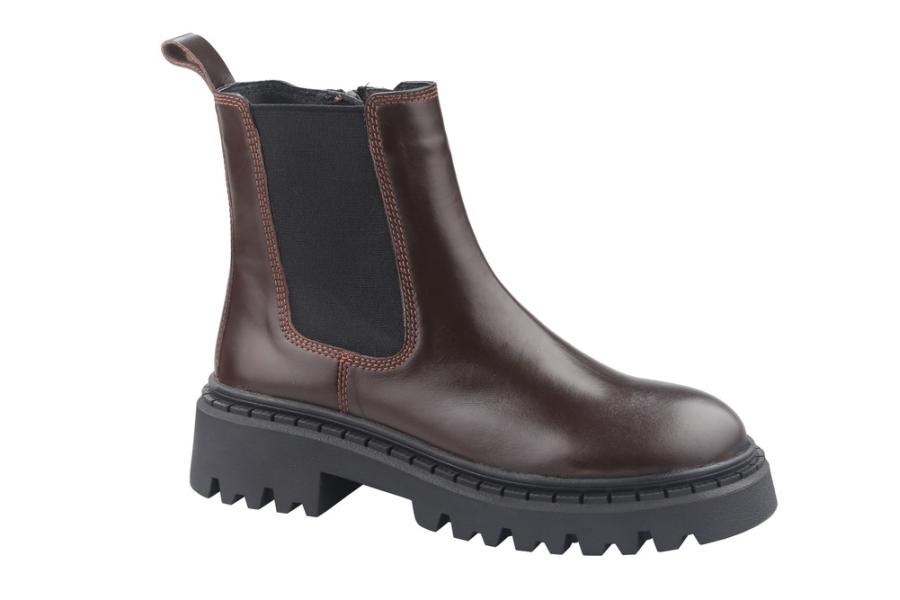 d.moro shoes Women Leather Ankle Boots for Winter: Darya-03 Brown (Wholesale)