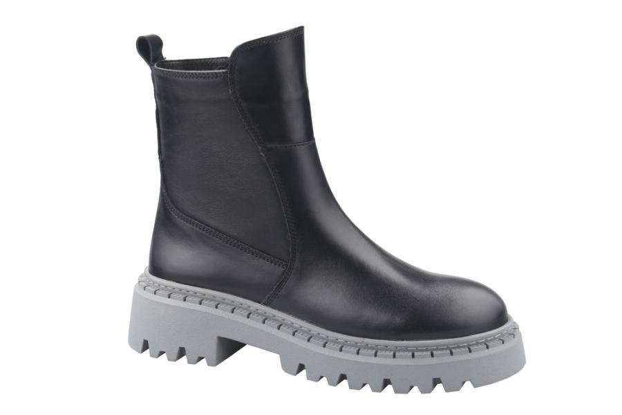 d.moro shoes Women Leather Ankle Boots for Winter: Darya-04 Black (Wholesale)