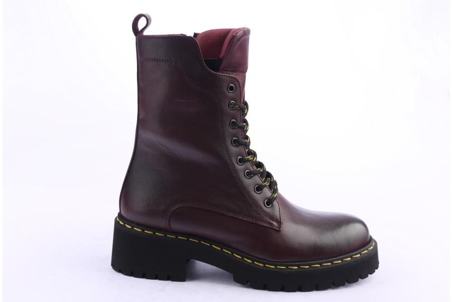 d.moro shoes Women Leather Ankle Boots for Winter: DRM1 Burgundy (Wholesale)