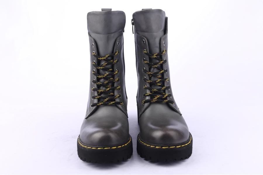 D.moro Shoes Women Leather Ankle Boots For Winter: DRM1 Grey (Wholesale)