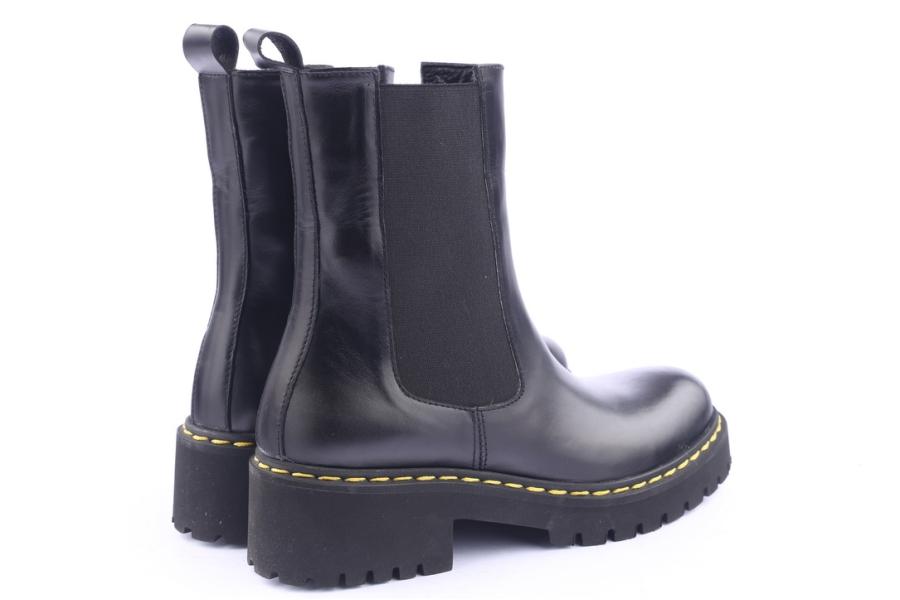 D.moro Shoes Women Leather Ankle Boots For Winter: DRM2 Black (Wholesale)