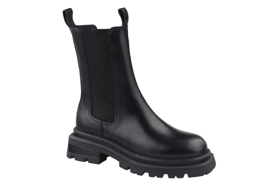 d.moro shoes Women Leather Ankle Boots for Winter: Elliya-01 Black (Wholesale)