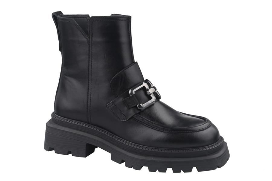 d.moro shoes Women Leather Ankle Boots for Winter: Elliya-03 Black (Wholesale)