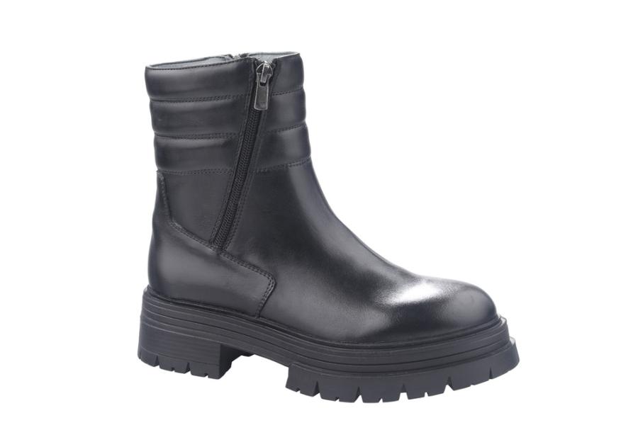 d.moro shoes Women Leather Ankle Boots for Winter: Gipsy-02 Black (Wholesale)