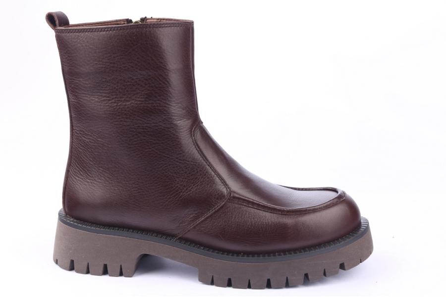 d.moro shoes Women Leather Ankle Boots for Winter: GUC3 Brown (Wholesale)