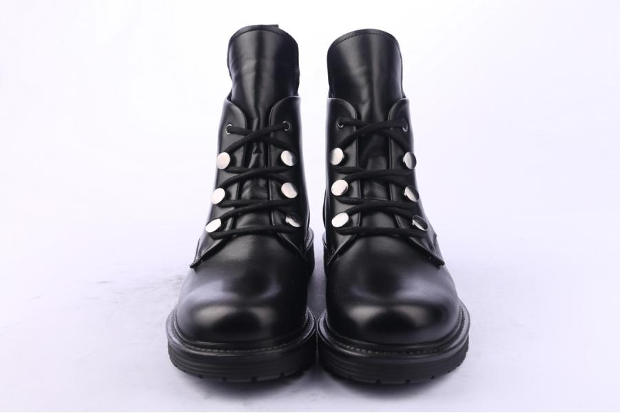 D.moro Shoes Women Leather Ankle Boots For Winter: ITK1 Black (Wholesale)
