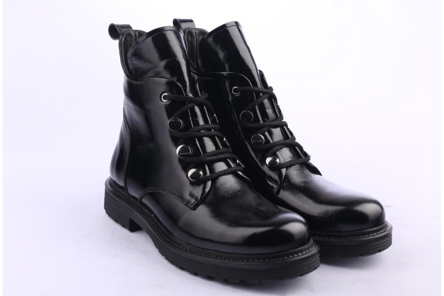 D.moro Shoes Women Leather Ankle Boots For Winter: ITK1 Black (Wholesale)
