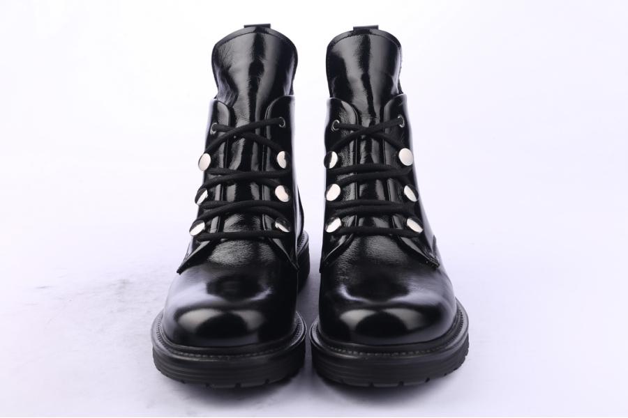 D.moro Shoes Women Leather Ankle Boots For Winter: ITK1 Black (Wholesale)