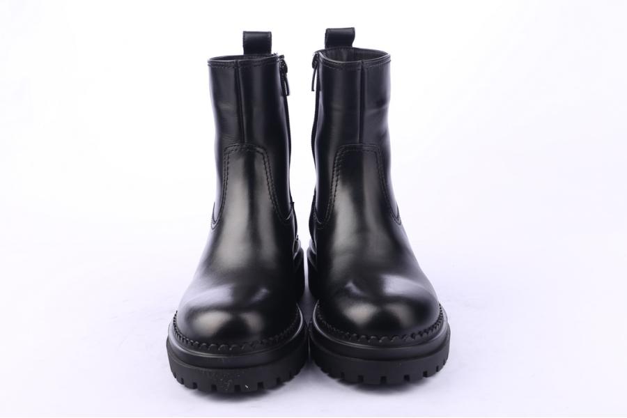 D.moro Shoes Women Leather Ankle Boots For Winter: LAURA1 Black (Wholesale)