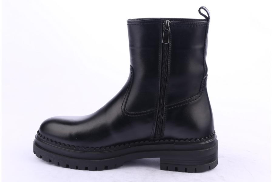 D.moro Shoes Women Leather Ankle Boots For Winter: LAURA1 Black (Wholesale)