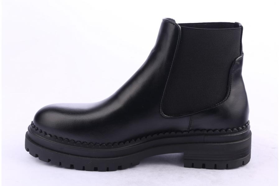 D.moro Shoes Women Leather Ankle Boots For Winter: LAURA2 Black (Wholesale)