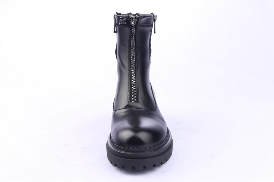 D.moro Shoes Women Leather Ankle Boots For Winter: LAURA6 Black (Wholesale)