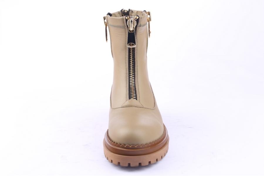 D.moro Shoes Women Leather Ankle Boots For Winter: LAURA6 Light Green (Wholesale)