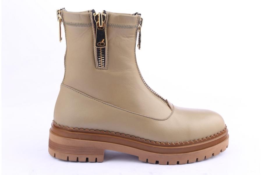 d.moro shoes Women Leather Ankle Boots for Winter: LAURA6 Light Green (Wholesale)