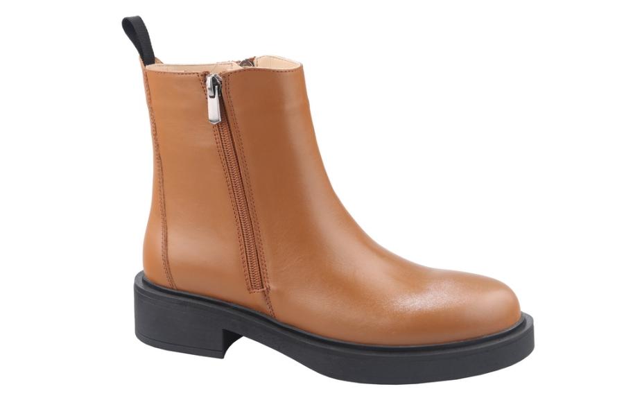 d.moro shoes Women Leather Ankle Boots for Winter: Lolita-02 Tan (Wholesale)