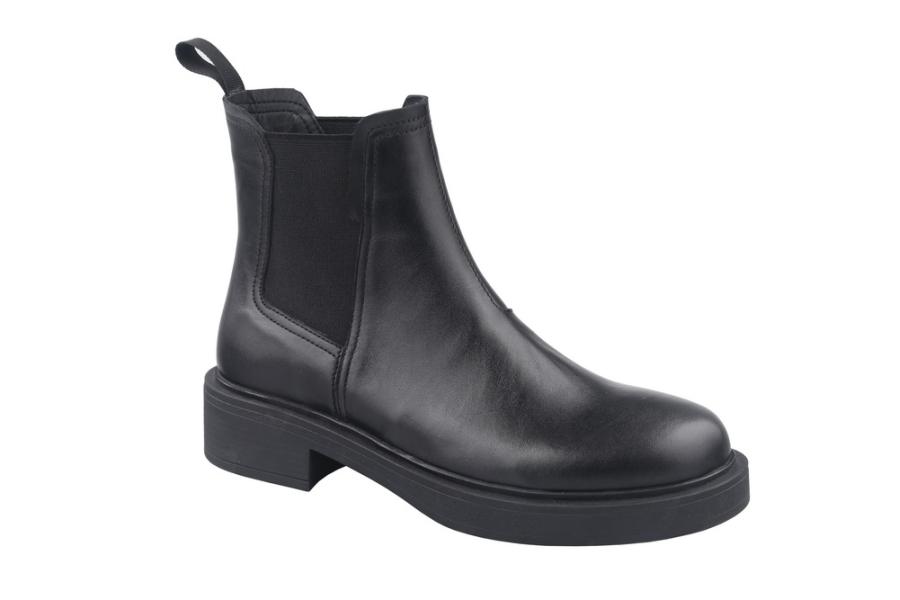 d.moro shoes Women Leather Ankle Boots for Winter: Lolita-03 Black (Wholesale)