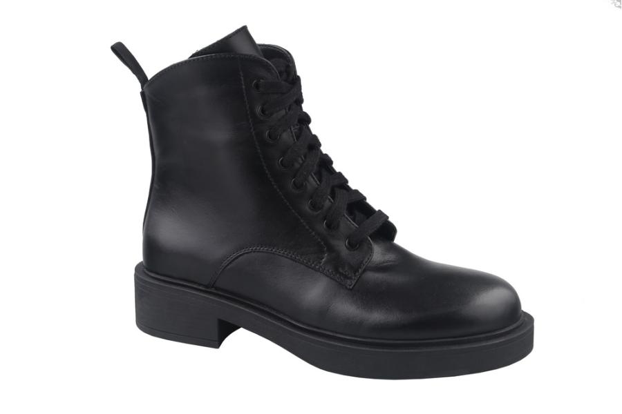 d.moro shoes Women Leather Ankle Boots for Winter: Lolita-04 Black (Wholesale)