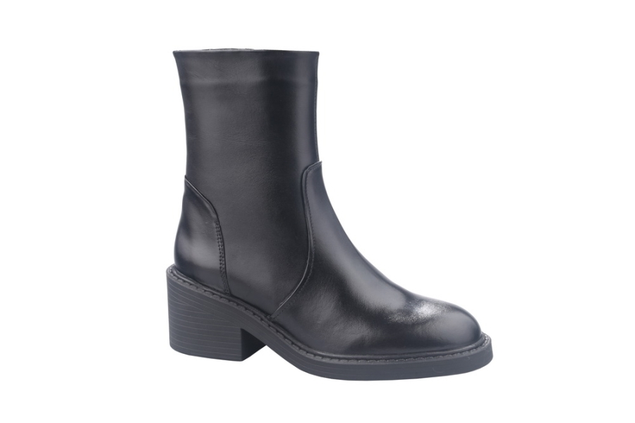 d.moro shoes Women Leather Ankle Boots for Winter: Magada-02 Black (Wholesale)