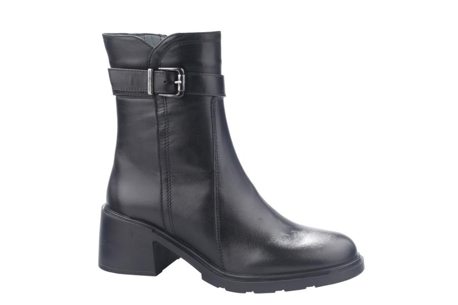 d.moro shoes Women Leather Ankle Boots for Winter: Magada-05 Black (Wholesale)