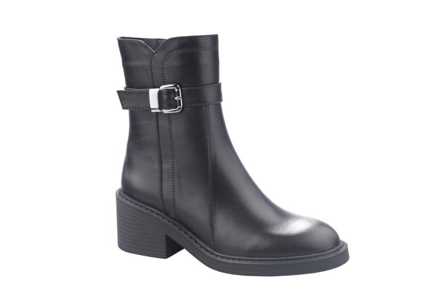 d.moro shoes Women Leather Ankle Boots for Winter: Magada-05 Black (Wholesale)