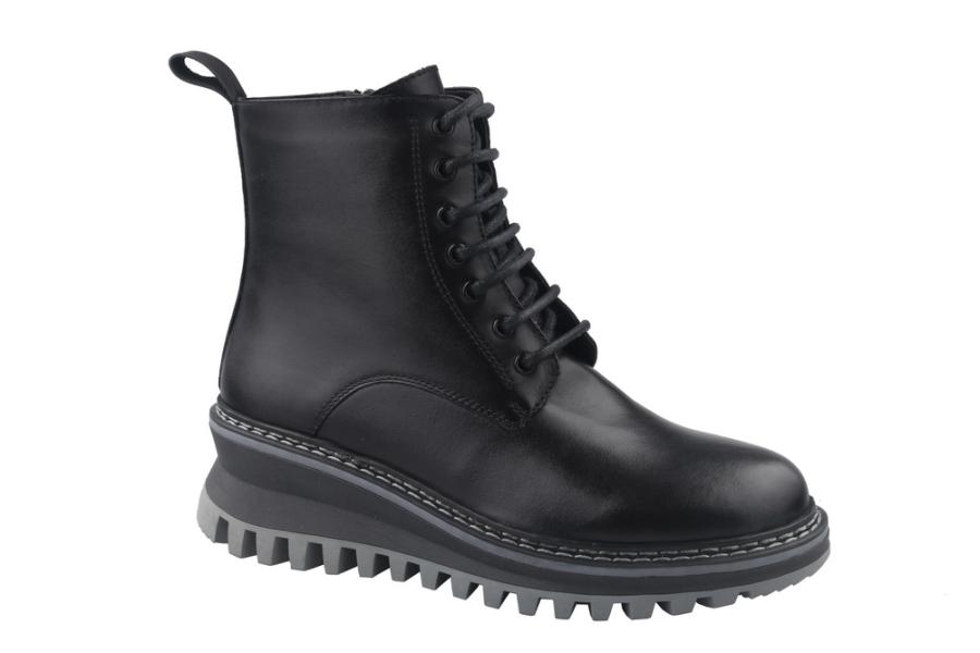 d.moro shoes Women Leather Ankle Boots for Winter: Maru-02 Black (Wholesale)