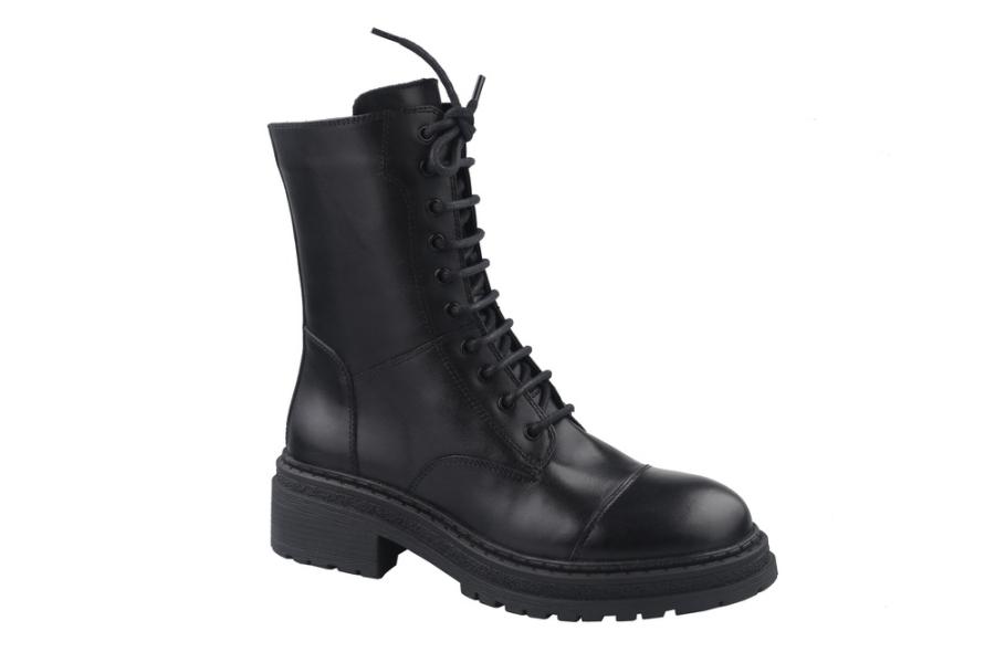 d.moro shoes Women Leather Ankle Boots for Winter: Maru-03 Black (Wholesale)