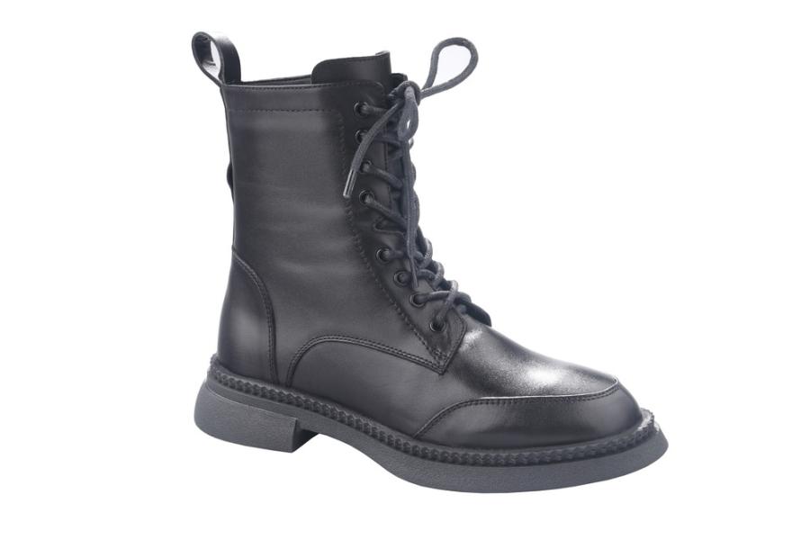 d.moro shoes Women Leather Ankle Boots for Winter: Milan-06 Black (Wholesale)