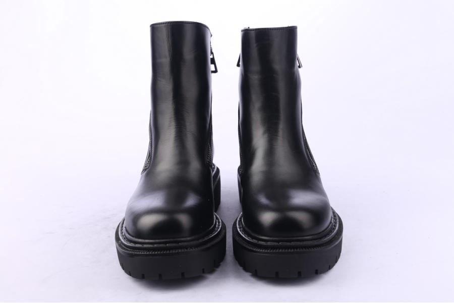D.moro Shoes Women Leather Ankle Boots For Winter: MINERAL1 Black (Wholesale)