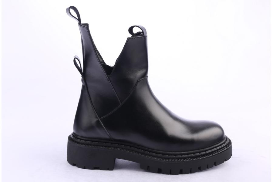d.moro shoes Women Leather Ankle Boots for Winter: MINERAL2 Black (Wholesale)