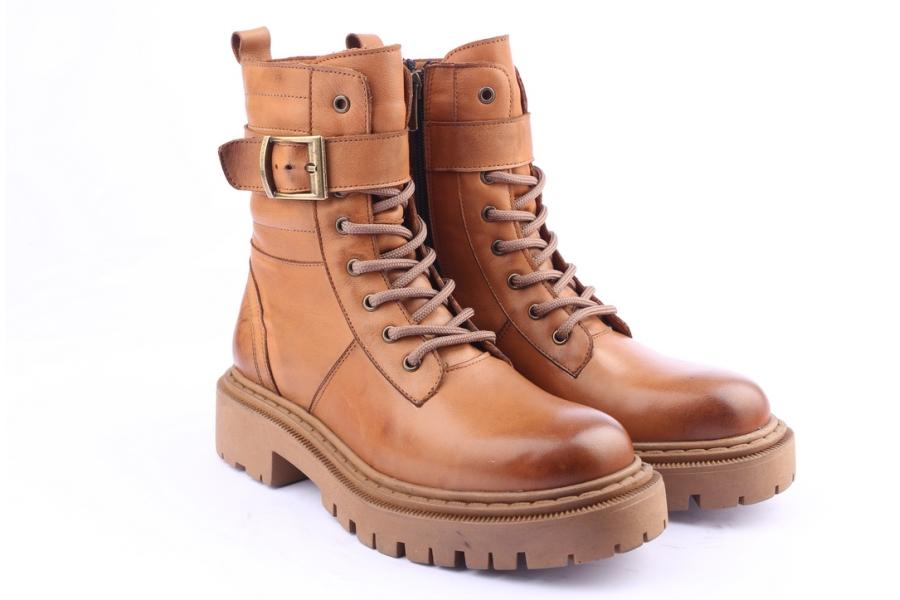 D.moro Shoes Women Leather Ankle Boots For Winter: MINERAL3 Tan (Wholesale)