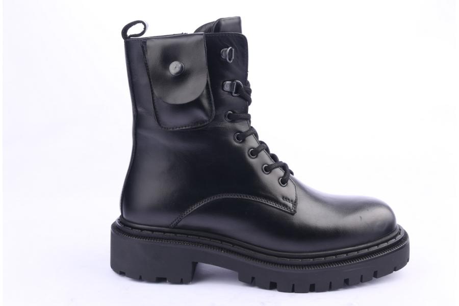 d.moro shoes Women Leather Ankle Boots for Winter: MINERAL5 Black (Wholesale)