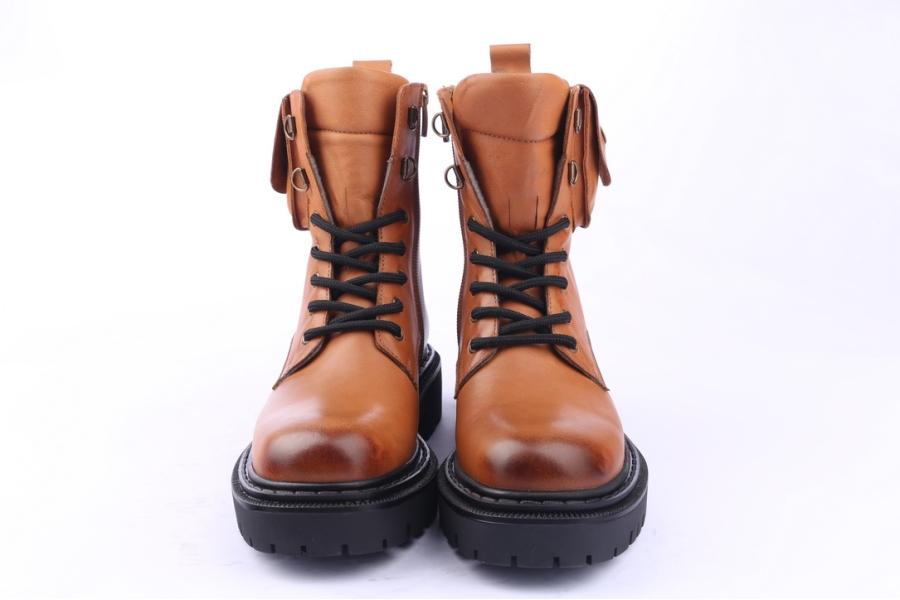 D.moro Shoes Women Leather Ankle Boots For Winter: MINERAL5 Tan (Wholesale)