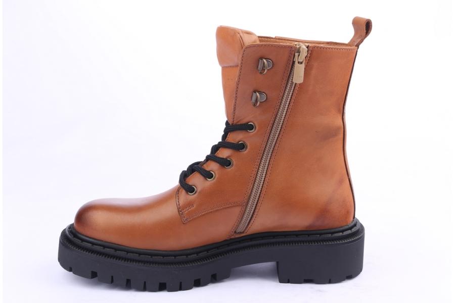 D.moro Shoes Women Leather Ankle Boots For Winter: MINERAL5 Tan (Wholesale)