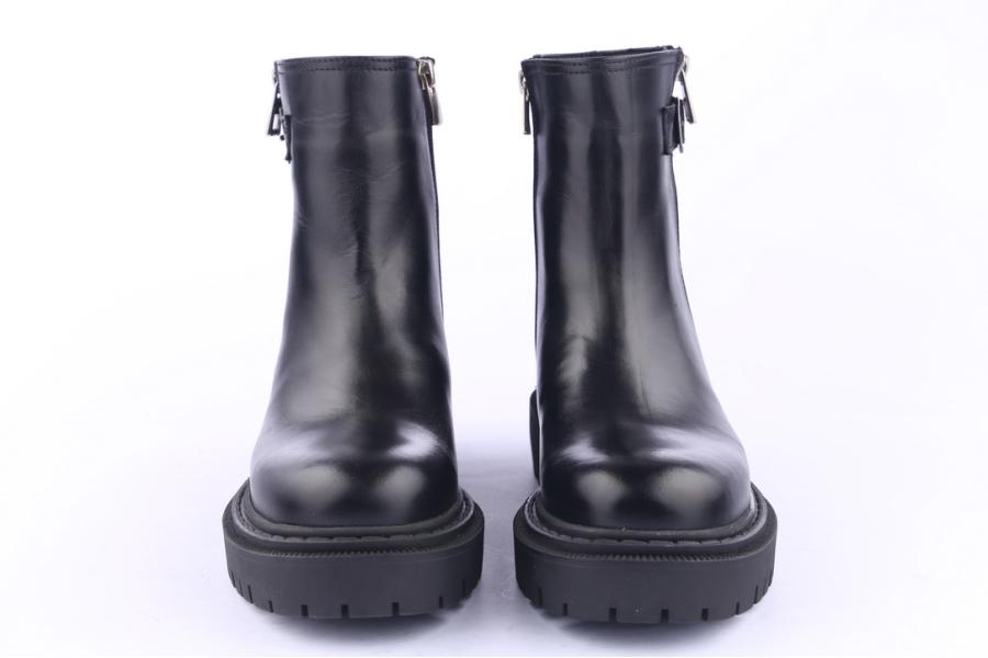 D.moro Shoes Women Leather Ankle Boots For Winter: MINERAL6 Black (Wholesale)