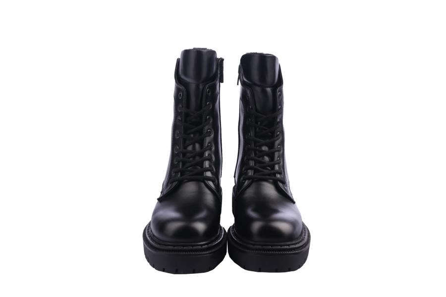 D.moro Shoes Women Leather Ankle Boots For Winter: MINERAL7 Black (Wholesale)